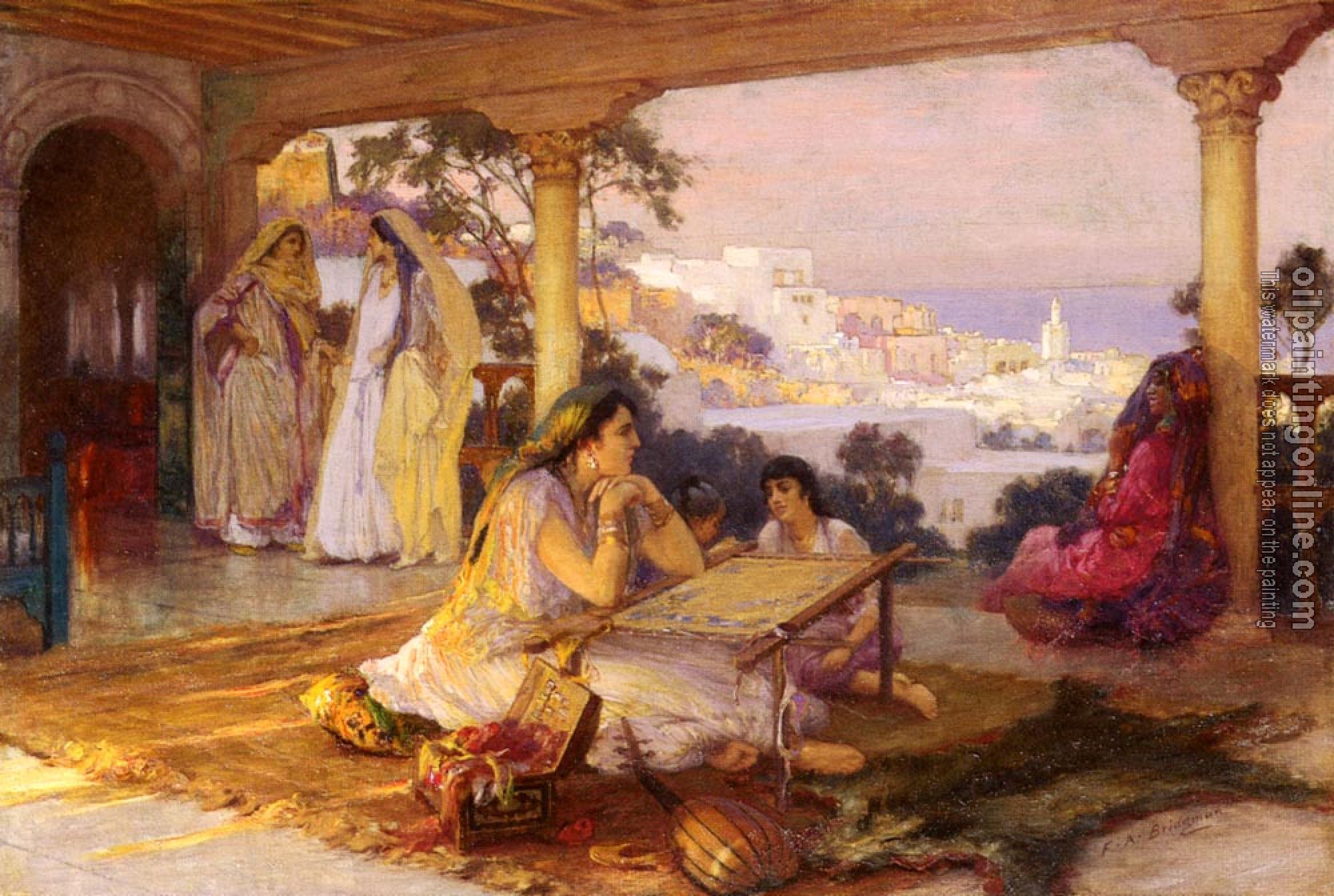 Frederick Arthur Bridgman - An Eastern Veranda